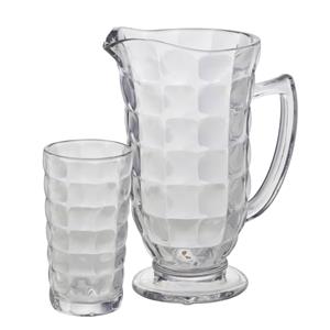 Cj 01 Jarra e 6 copos xadrez