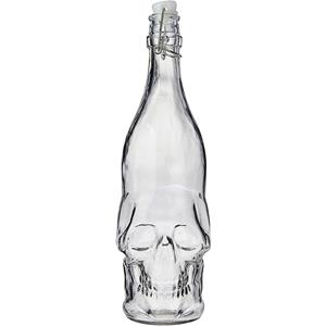 Garrafa de Vidro Caveira
