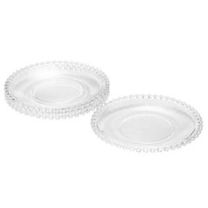 Cj 4 Pratos Sobremesa Cristal