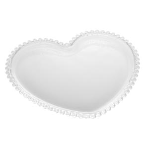 Cj 4 Pratos Cristal Coração